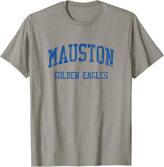 Mauston High School HS Mauston WI Vintage Sports T-Shirt - T-Shirt | Sand