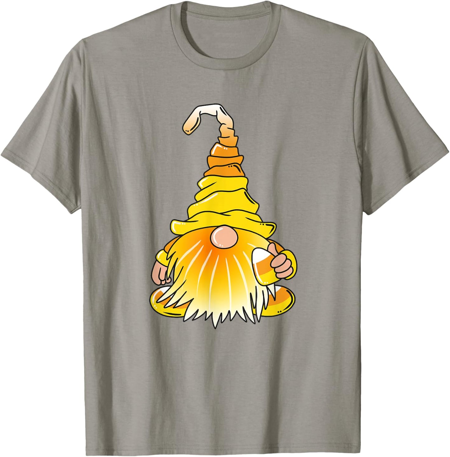 Halloween Cute Gnome Candy Corn T-Shirt - T-Shirt | Sand