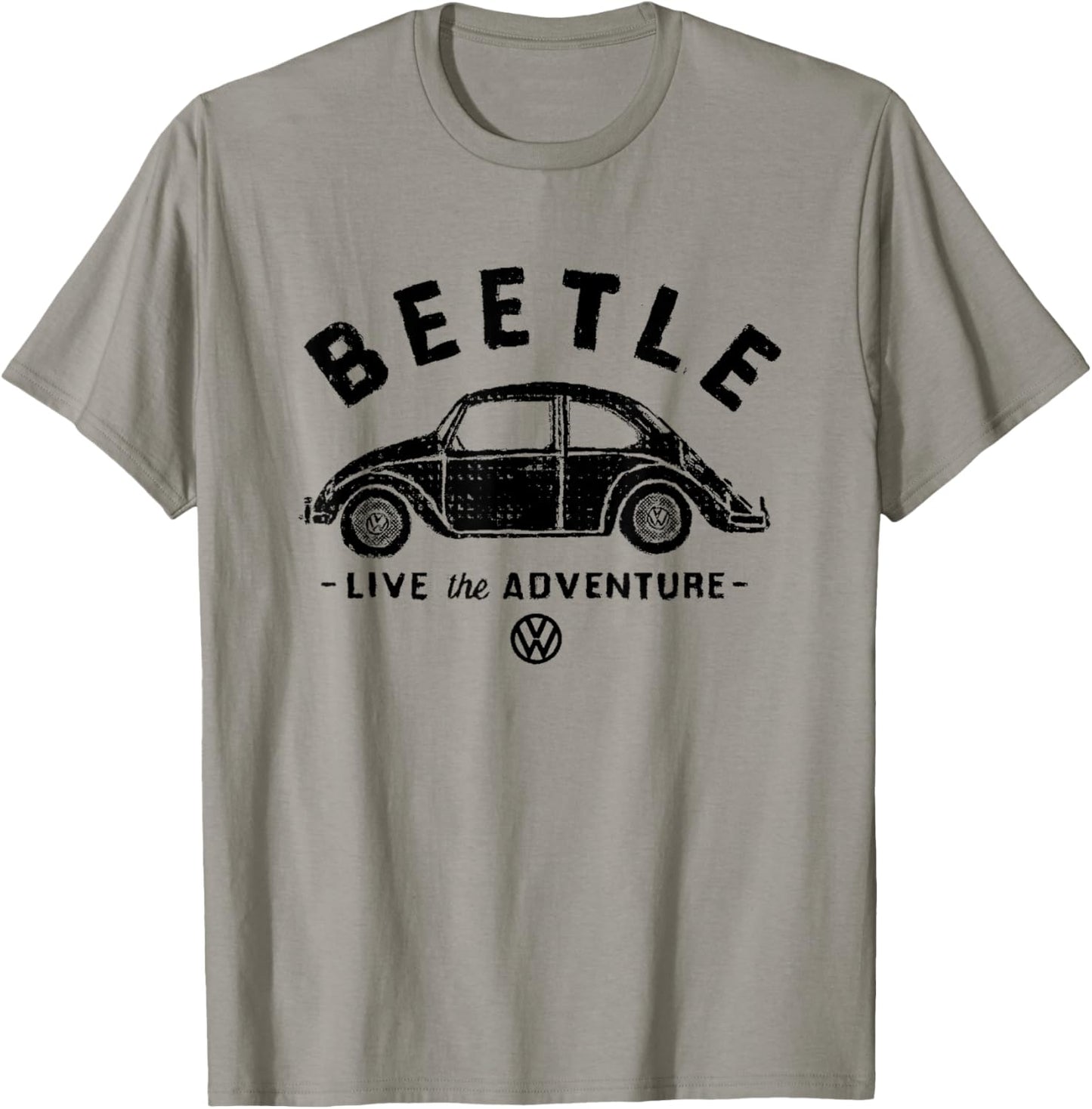 Volkswagen Beetle Black Live The Adventure T-Shirt - T-Shirt | Sand