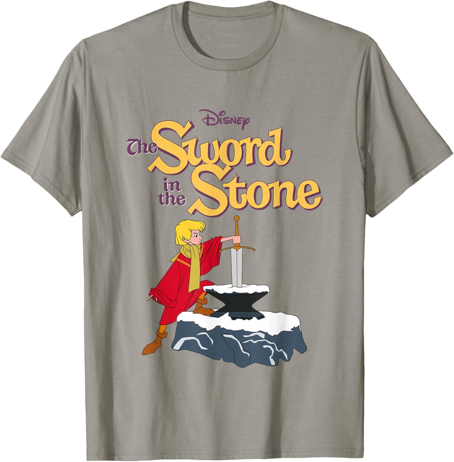 Disney The Sword in the Stone Iconic Arthur Big Chest Poster T-Shirt - T-Shirt | Sand