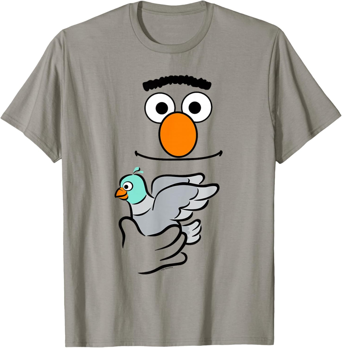 Sesame Street Bert Holding Pigeon Halloween Costume T-Shirt - T-Shirt | Sand