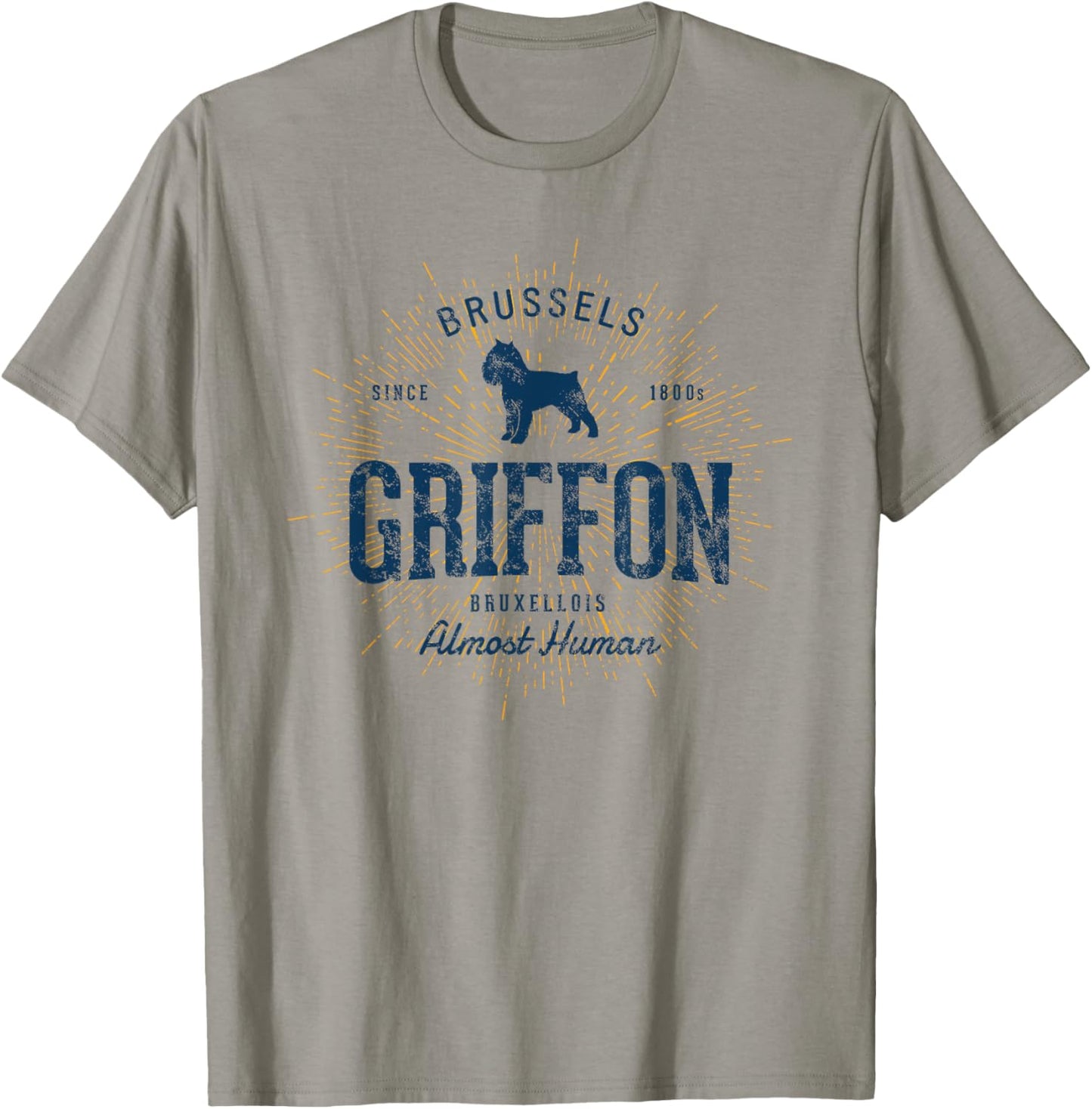Retro Vintage Brussels Griffon T-Shirt - T-Shirt | Sand