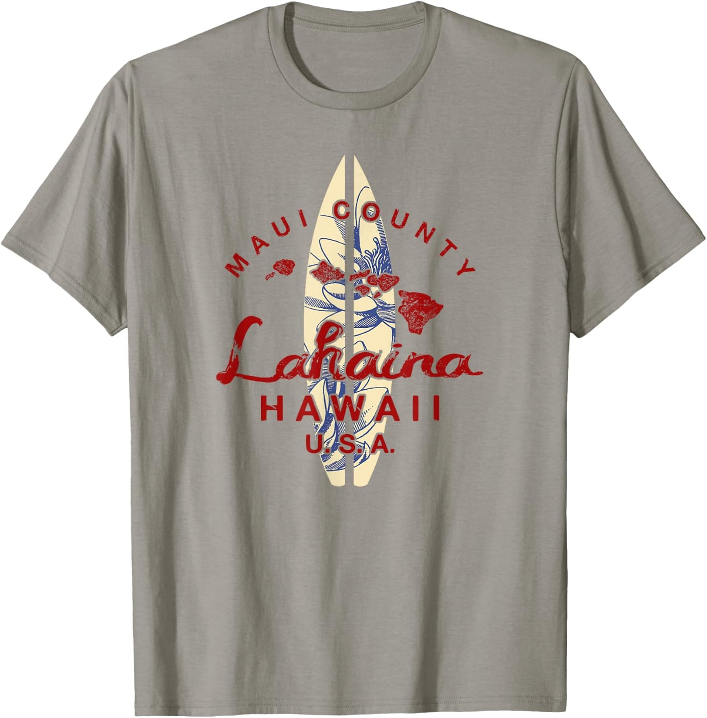 Maui Lahaina Vintage Hawaiian Islands Hawaii T-Shirt - T-Shirt | Sand