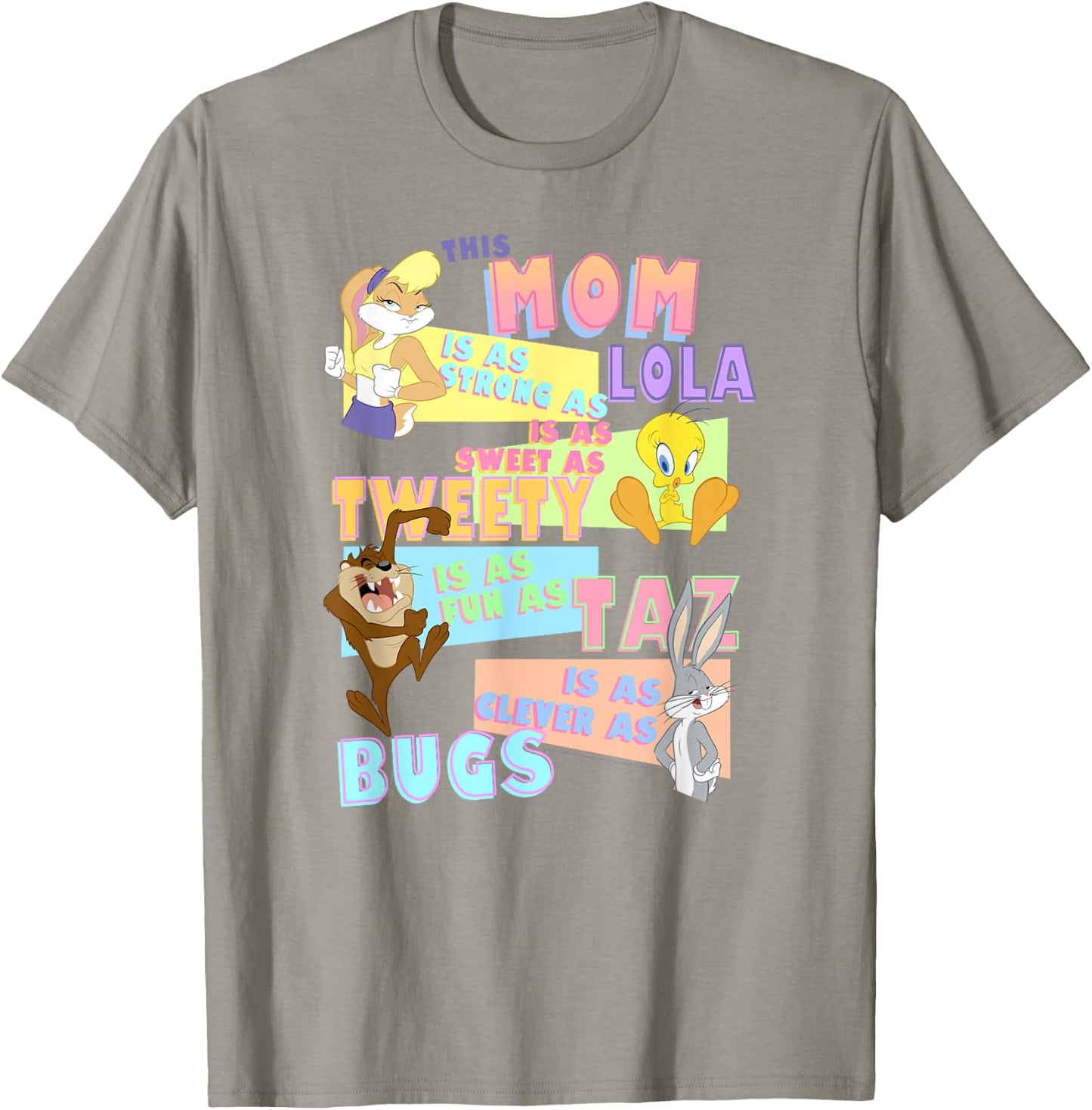 Looney Tunes Mother's Day Vintage Group Shot This Mom Is... T-Shirt - T-Shirt | Sand