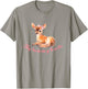 My Tummy Hurts Cute coquette deer bow aesthetic T-Shirt - T-Shirt | Sand