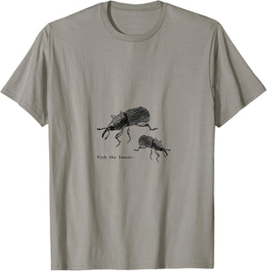 Surprise Designs Two Weevils -Adults Grey T-Shirt - T-Shirt | Sand