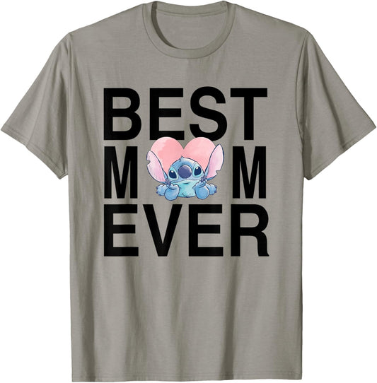 Lilo & Stitch Best Mum Ever Mother's Day , white, S T-Shirt - T-Shirt | Sand
