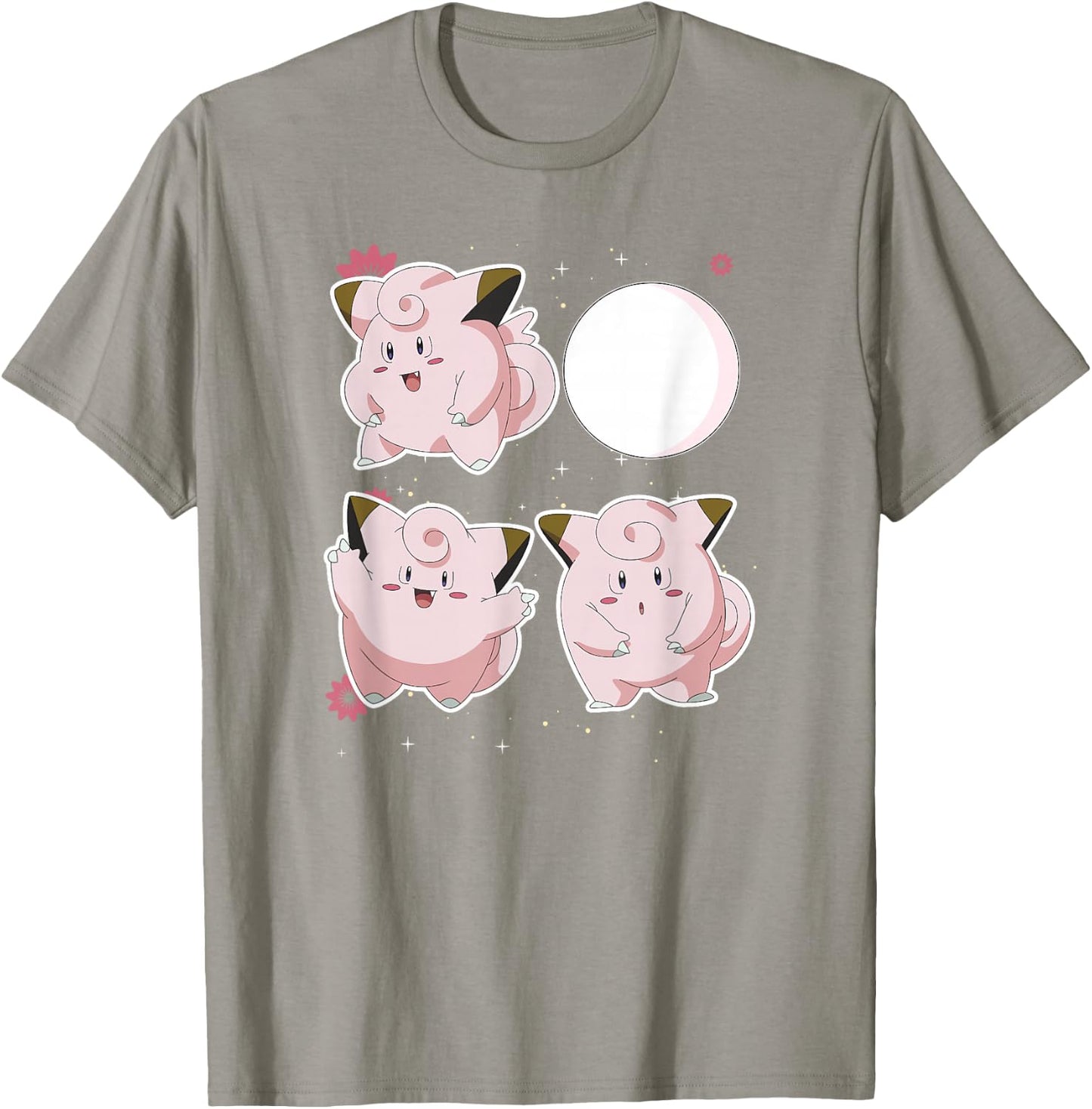 Pokémon Clefairy Moonlight Dance Cute Friends T-Shirt - T-Shirt | Sand