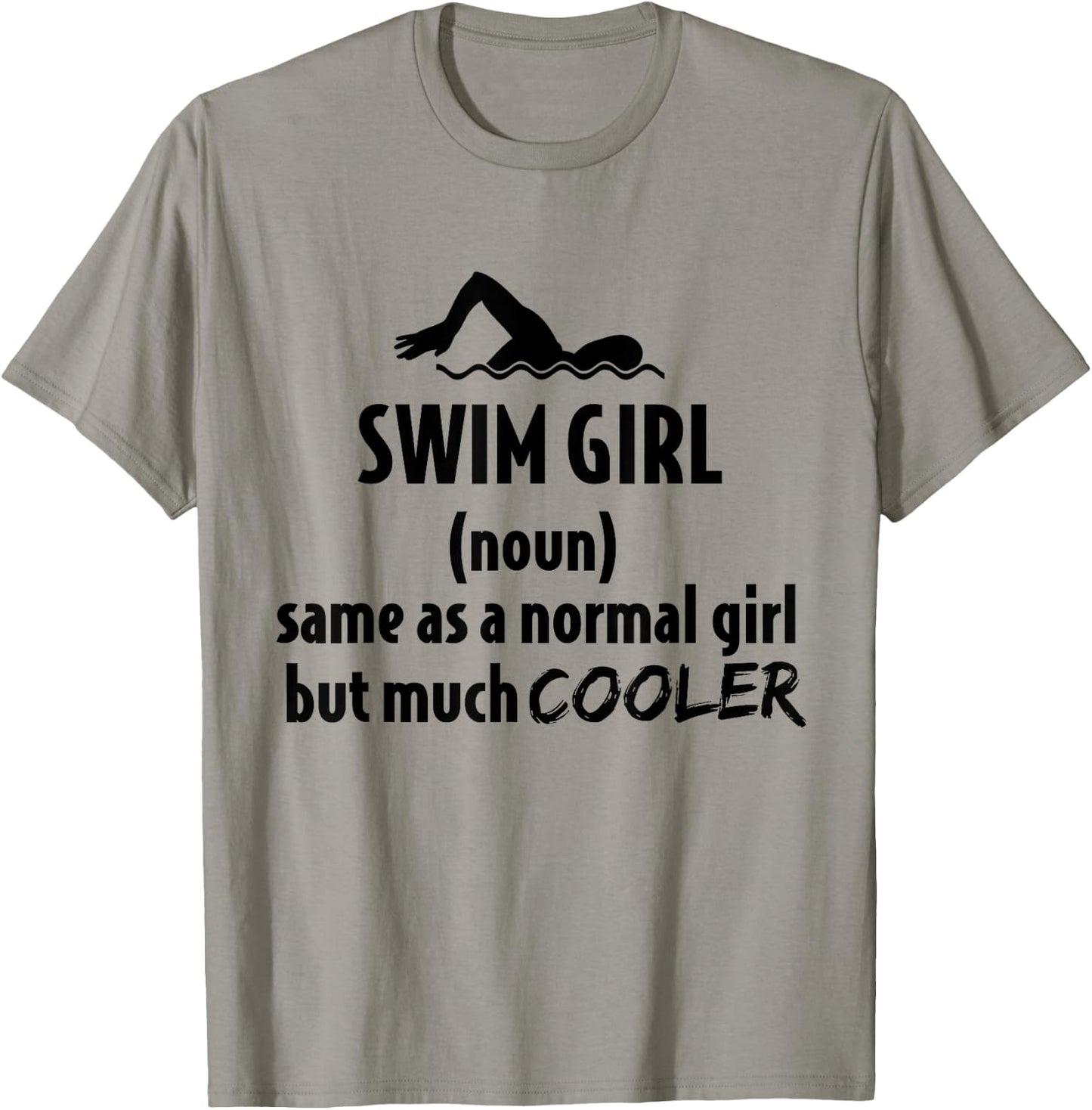 Swim Girl Female Swimming Girl T-Shirt - T-Shirt | Sand
