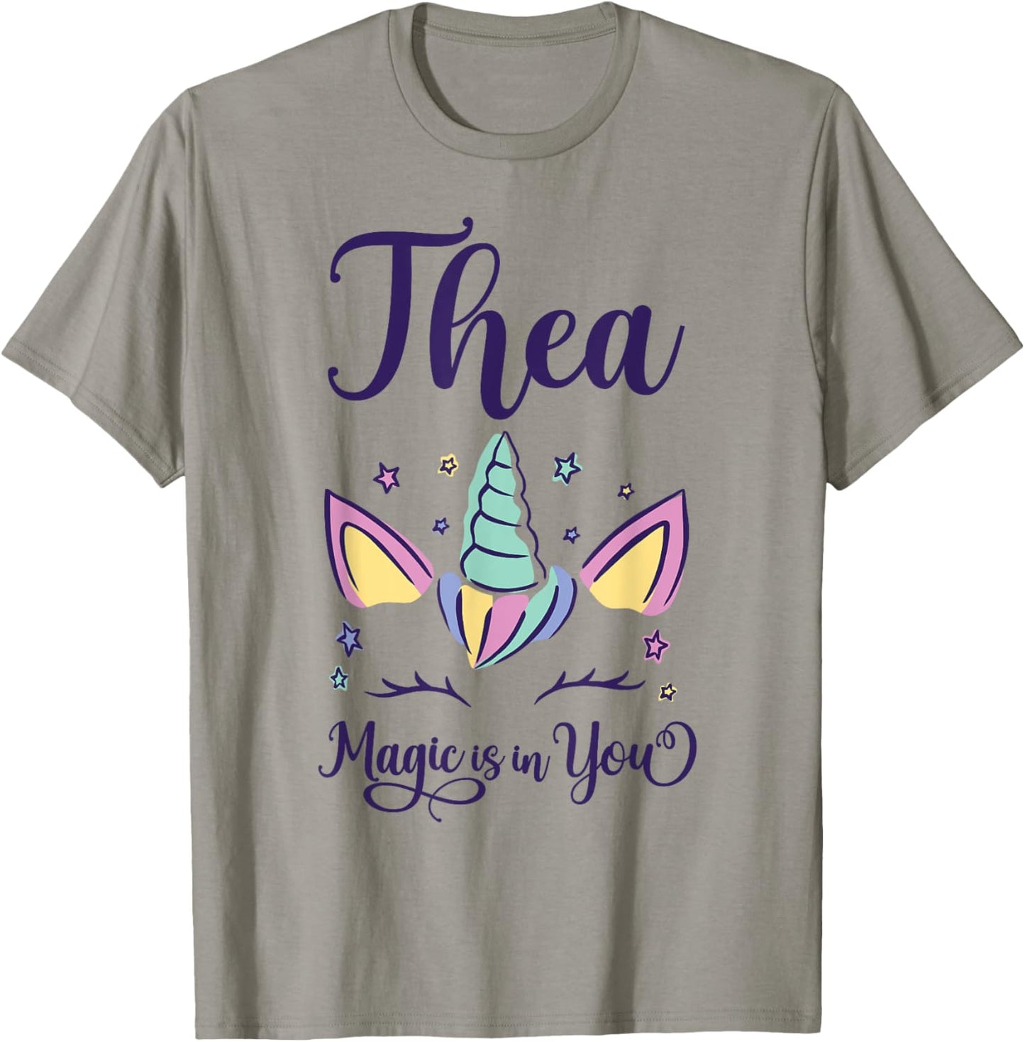 First Name Thea Personalized I Love Thea T-Shirt - T-Shirt | Sand