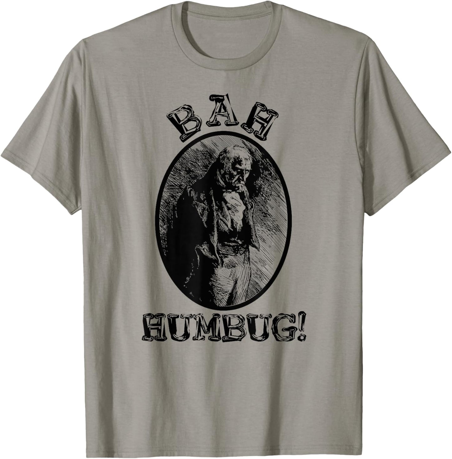 Charles Dickens Vintage Scrooge A Christmas Carol Book Art T-Shirt - T-Shirt | Sand