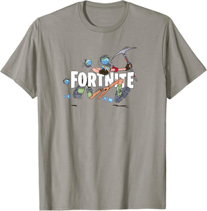 Fortnite Battle Royale Logo Run T-Shirt - T-Shirt | Sand