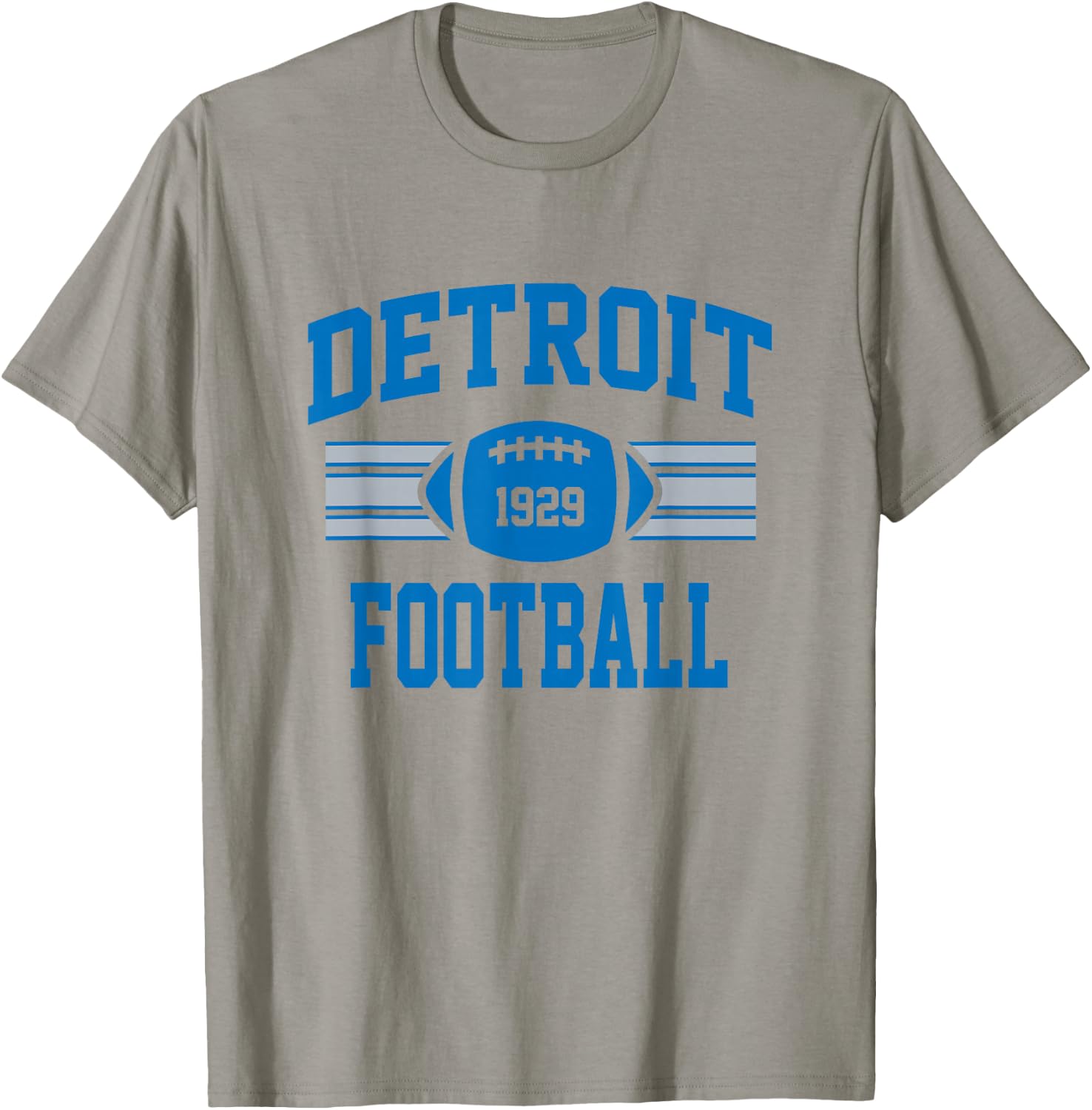Detroit Football Athletic Vintage Sports Team Fan T-Shirt - T-Shirt | Sand
