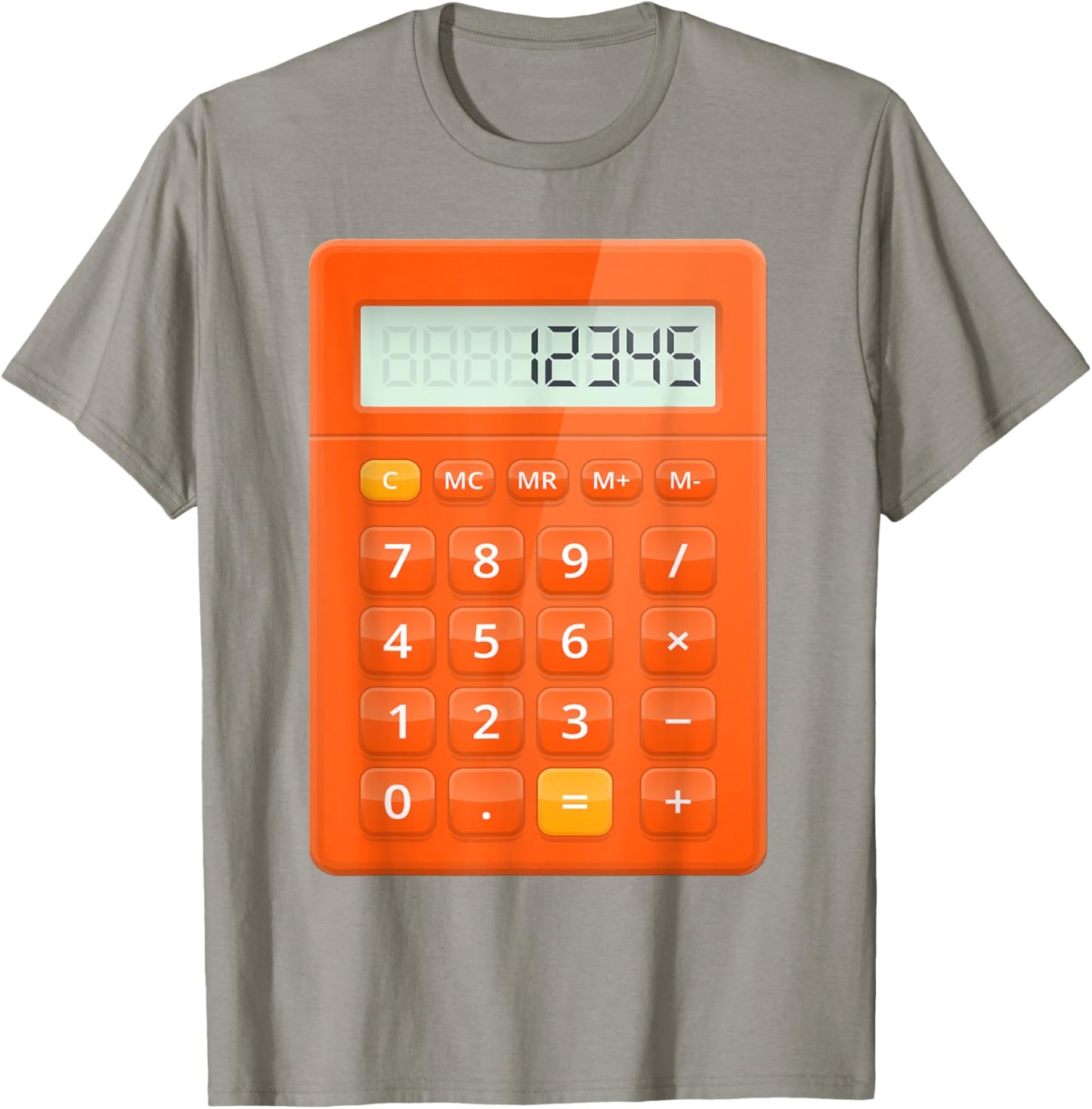 Calculator Costume Halloween Easy Cosplay Math Geek Outfit T-Shirt - T-Shirt | Sand