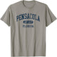 Vintage Pensacola FL Est 1559 Retro Preppy Throwback T-Shirt - T-Shirt | Sand