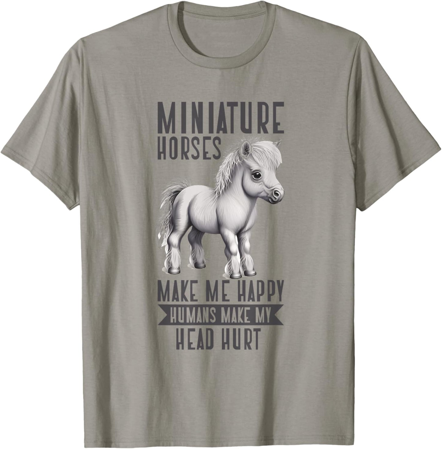 Miniature Horse Mini Horse Pet Tiny Horse Lover Pony Tie Dye T-Shirt - T-Shirt | Sand