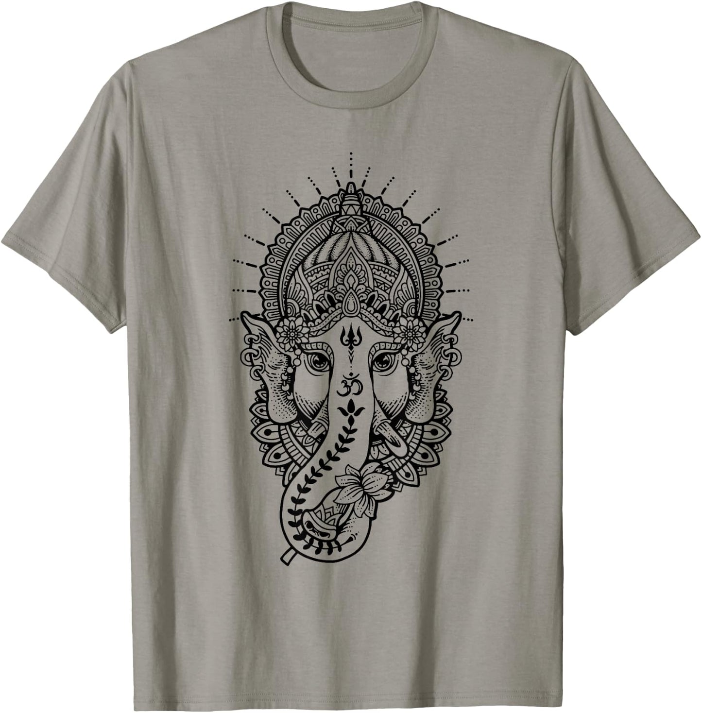 Ganesh Symbol Yoga Hindu Men Women Meditation T-Shirt - T-Shirt | Sand