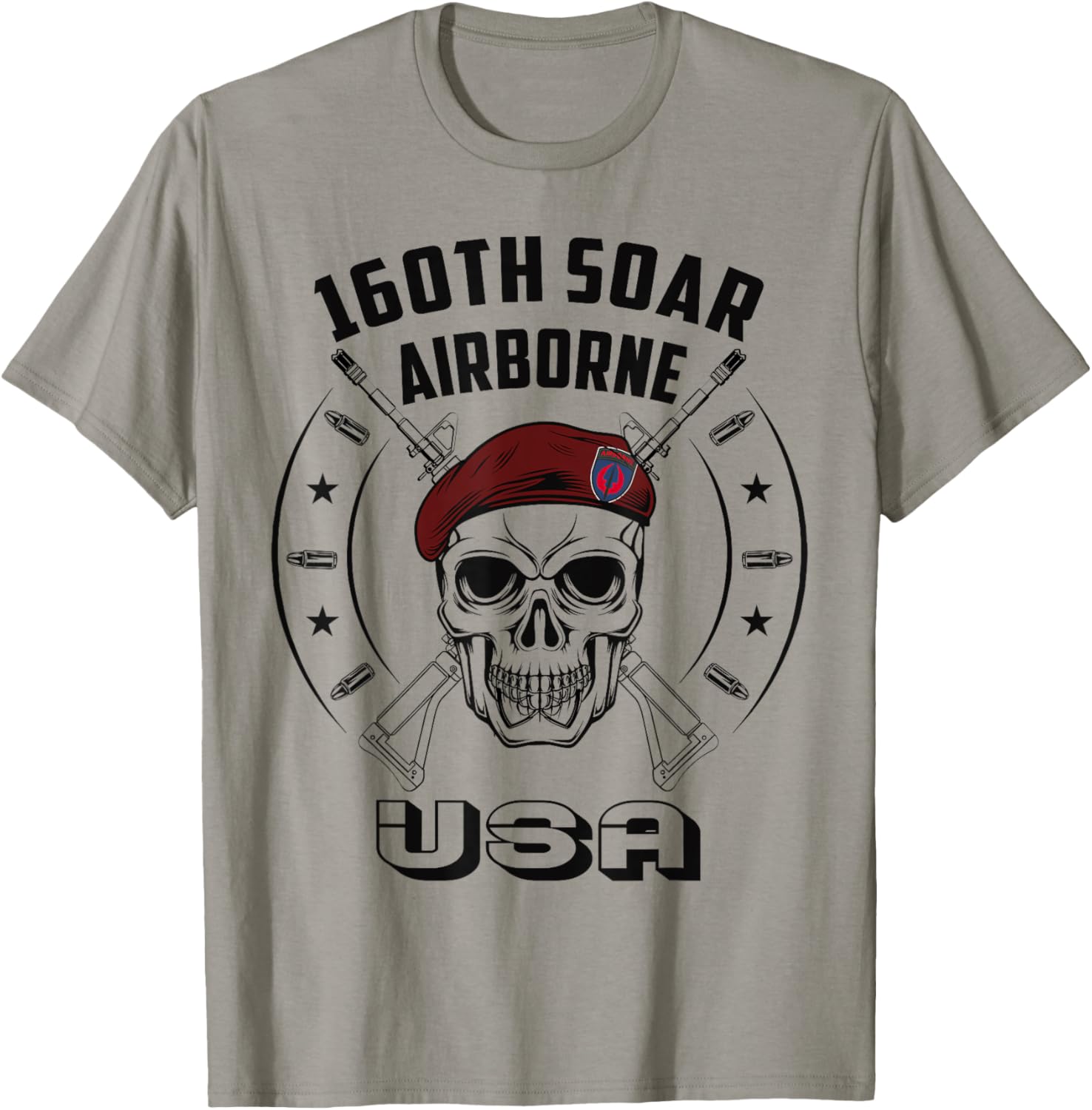 160th SOAR Special Force Airborne US Night Stalkers Army T-Shirt - T-Shirt | Sand