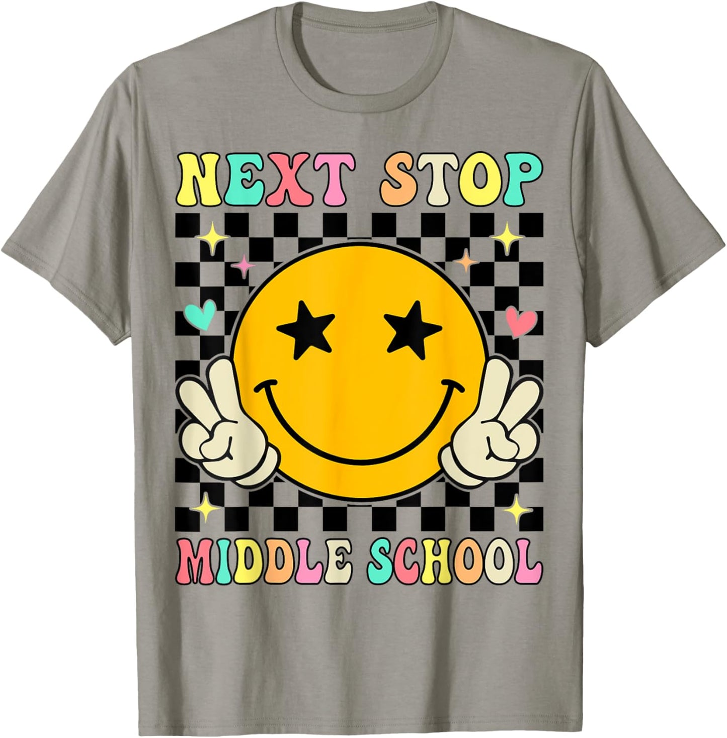 Next Stop Middle School Elementary School Graduation T-Shirt - T-Shirt | Sand