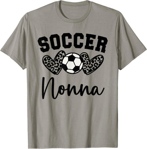 Soccer Nonna Matching Family Soccer T-Shirt - T-Shirt | Sand