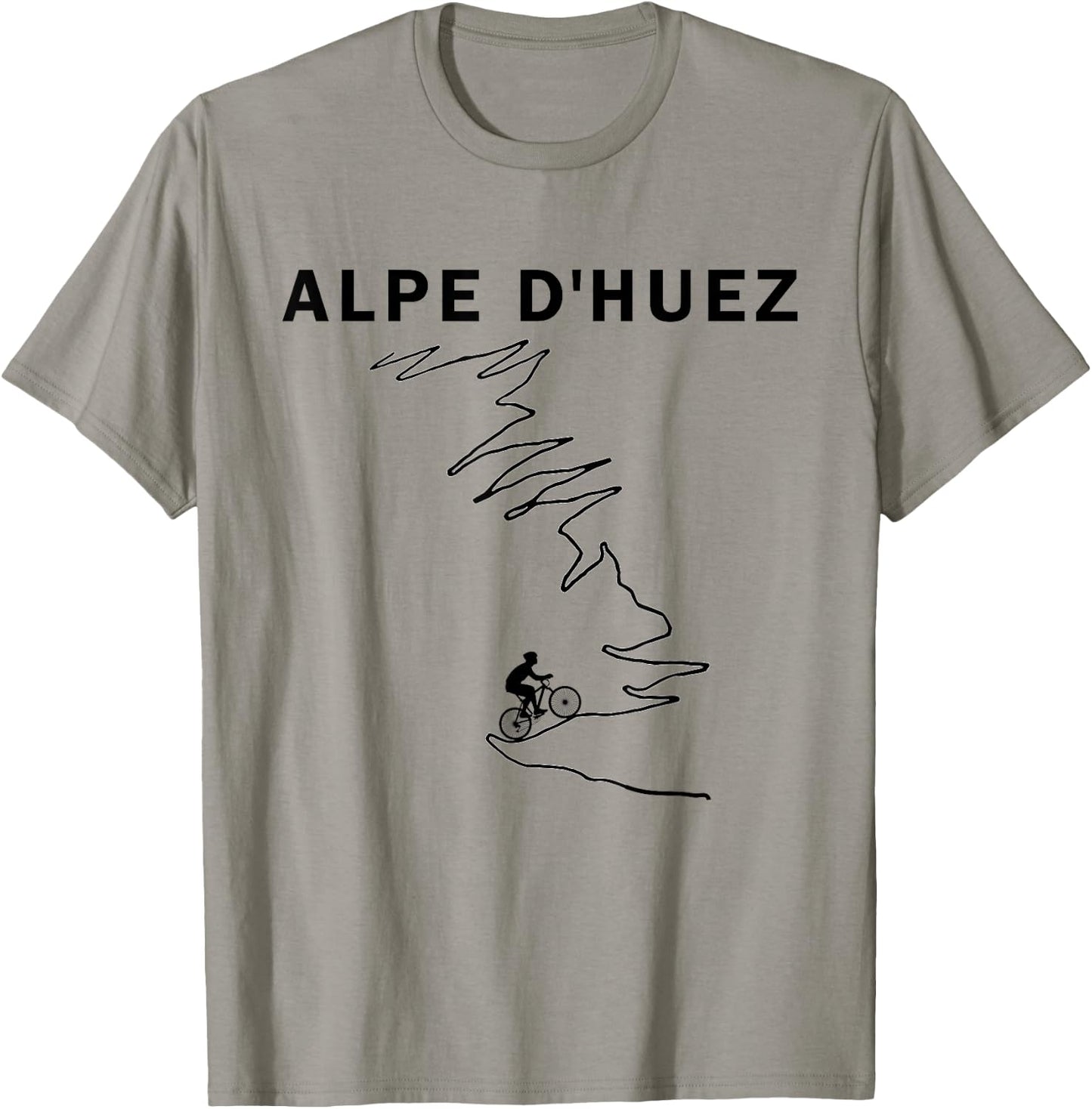 Alpe D'Huez Cycling Gift - France Road Cycling T-Shirt - T-Shirt | Sand