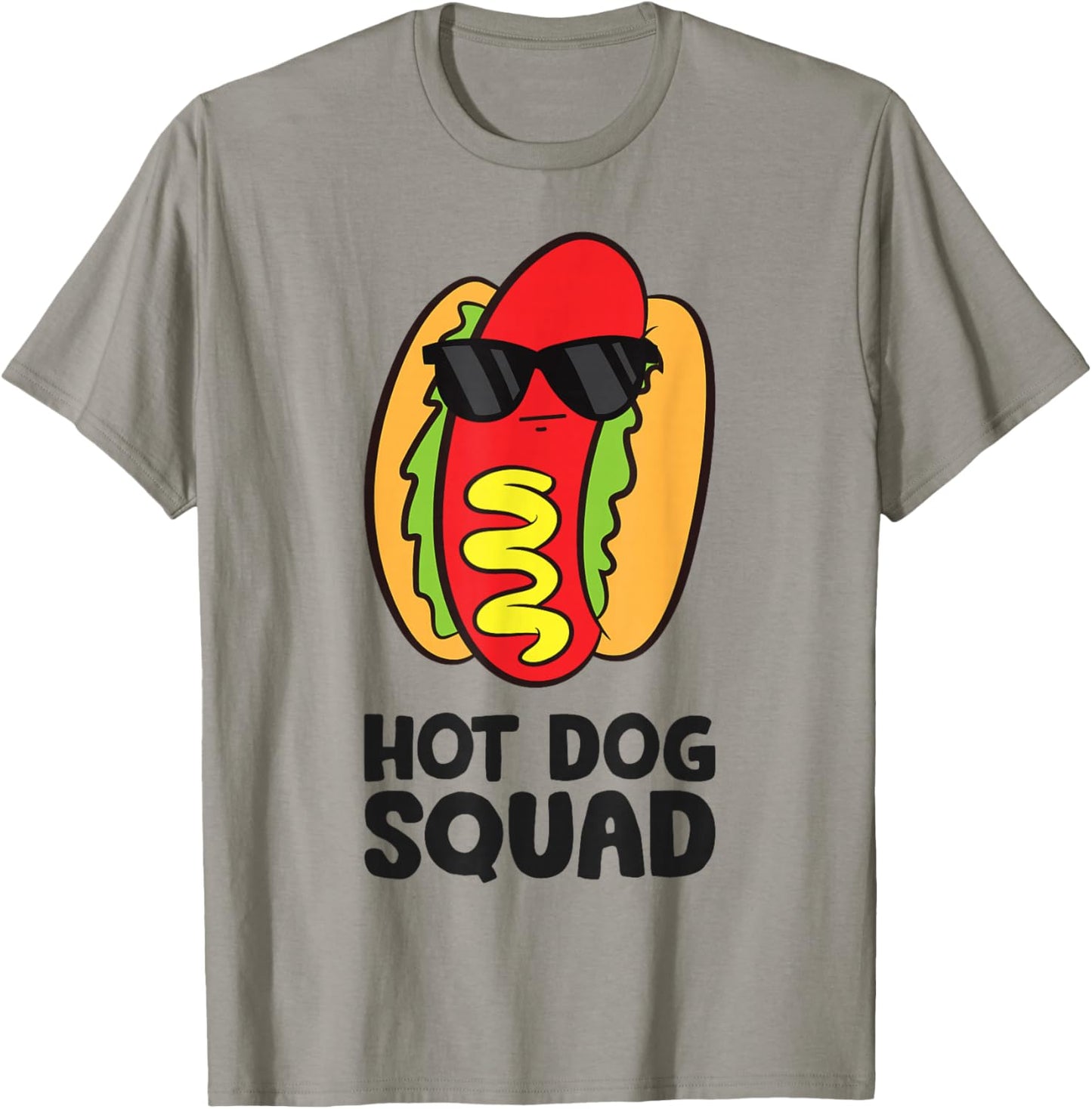 Hot Dog Squad Funny Hotdog T-Shirt - T-Shirt | Sand