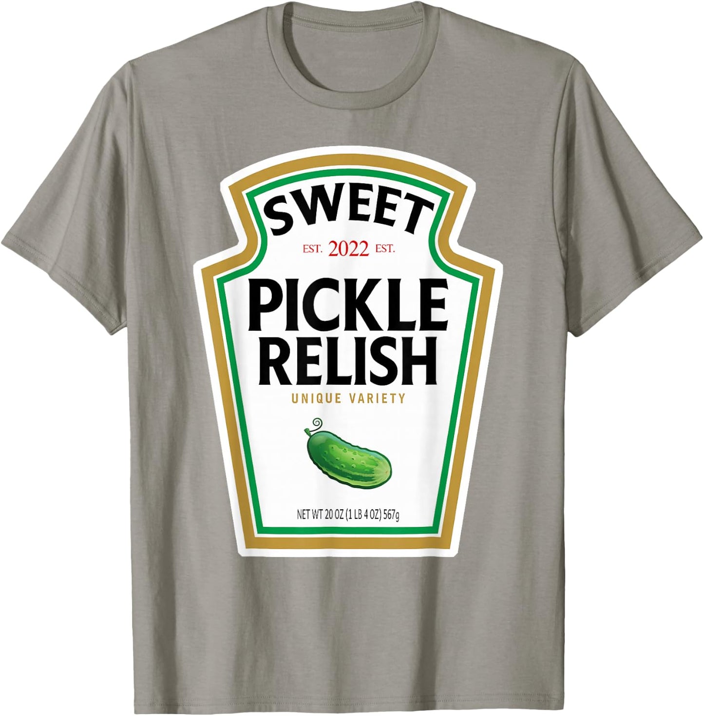 Sweet Green Pickle Relish Funny DIY Halloween Costume T-Shirt - T-Shirt | Sand