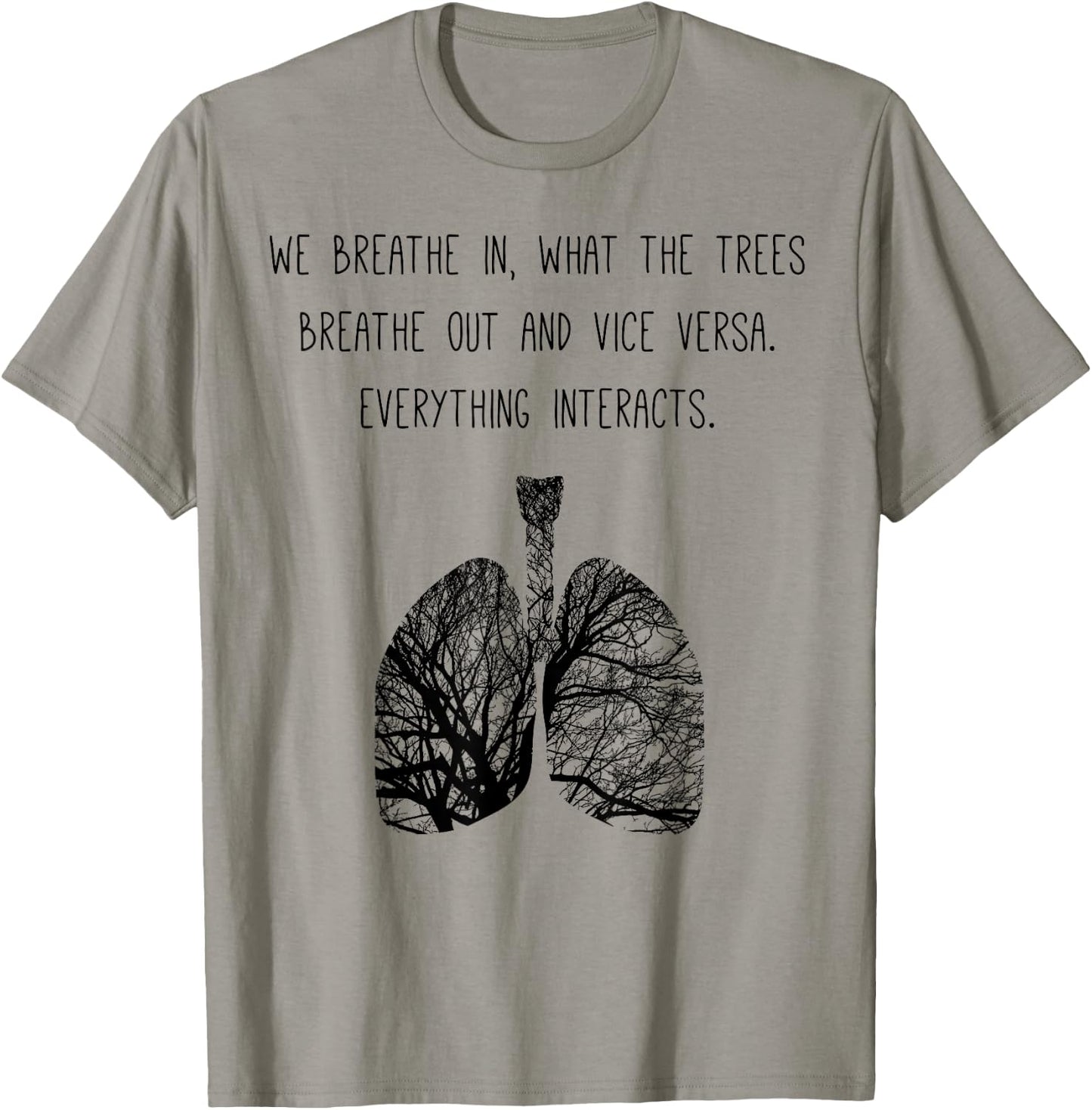 Lung Tree Air Breathe Breathing Photosynthesis Tree T-Shirt - T-Shirt | Sand