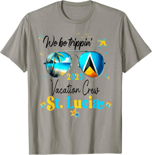 St. Lucia Vacation Trip 2025 Outfit T-Shirt - T-Shirt | Sand