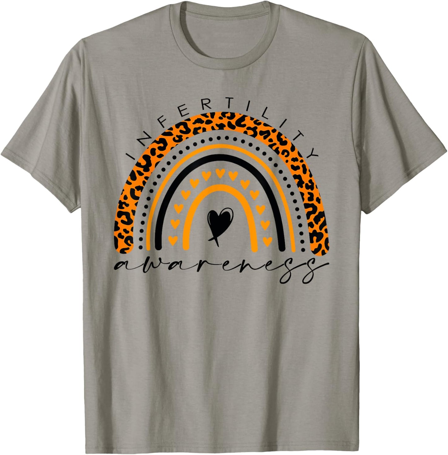 In April We Wear Orange Infertility Awareness Week T-Shirt - T-Shirt | Sand