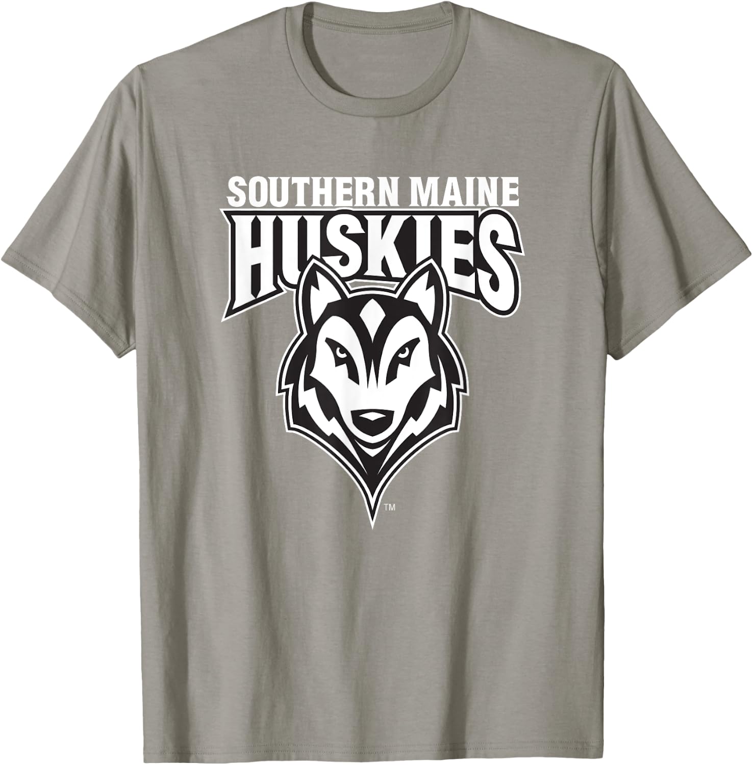 University of Southern Maine USM Huskies Head Logo T-Shirt - T-Shirt | Sand