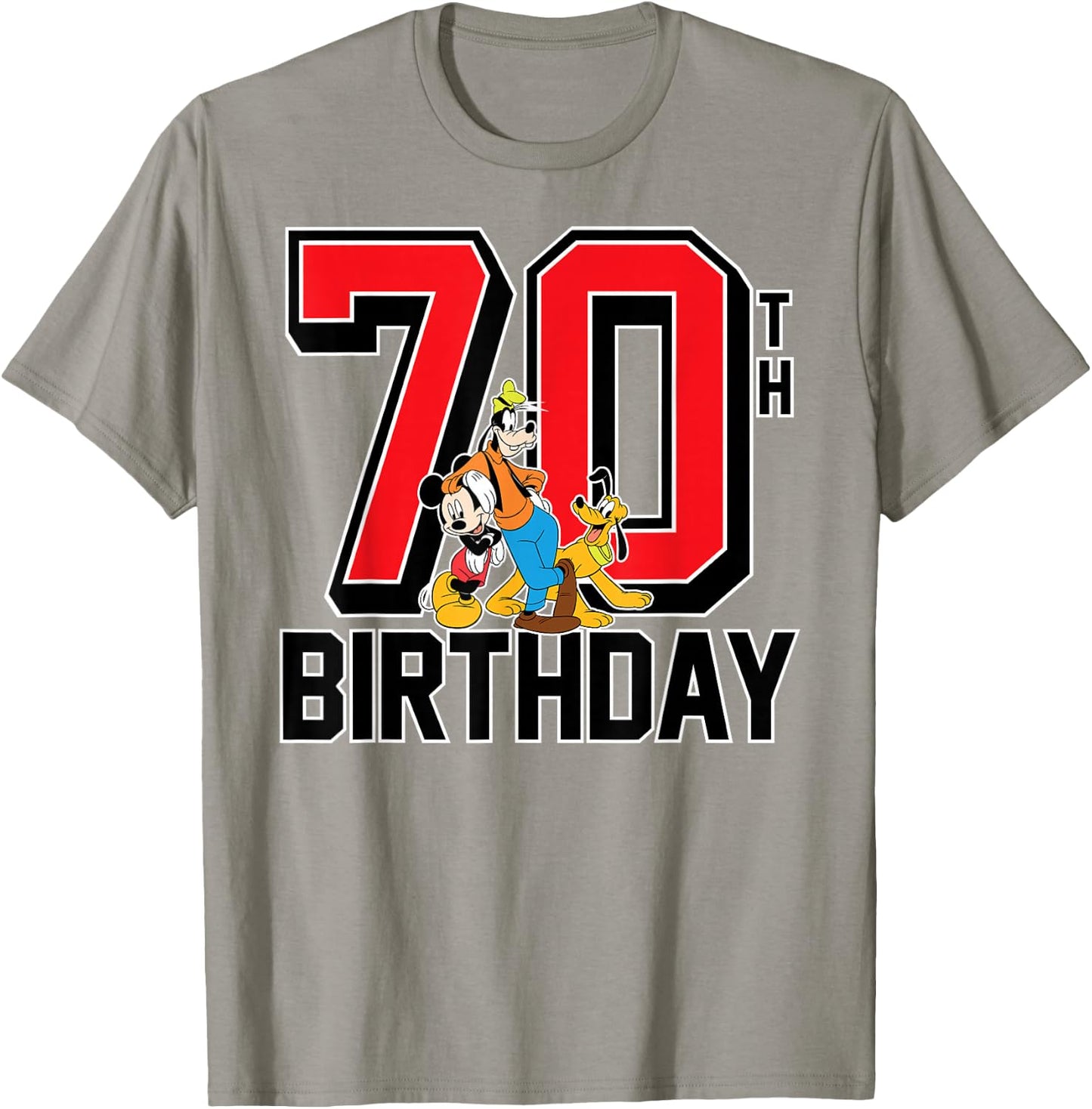 Mickey Mouse - Goofy Pluto 70th Birthday T-Shirt - T-Shirt | Sand