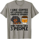 Cavalier King Charles Spaniel Dogs And Coffee T-Shirt - T-Shirt | Sand