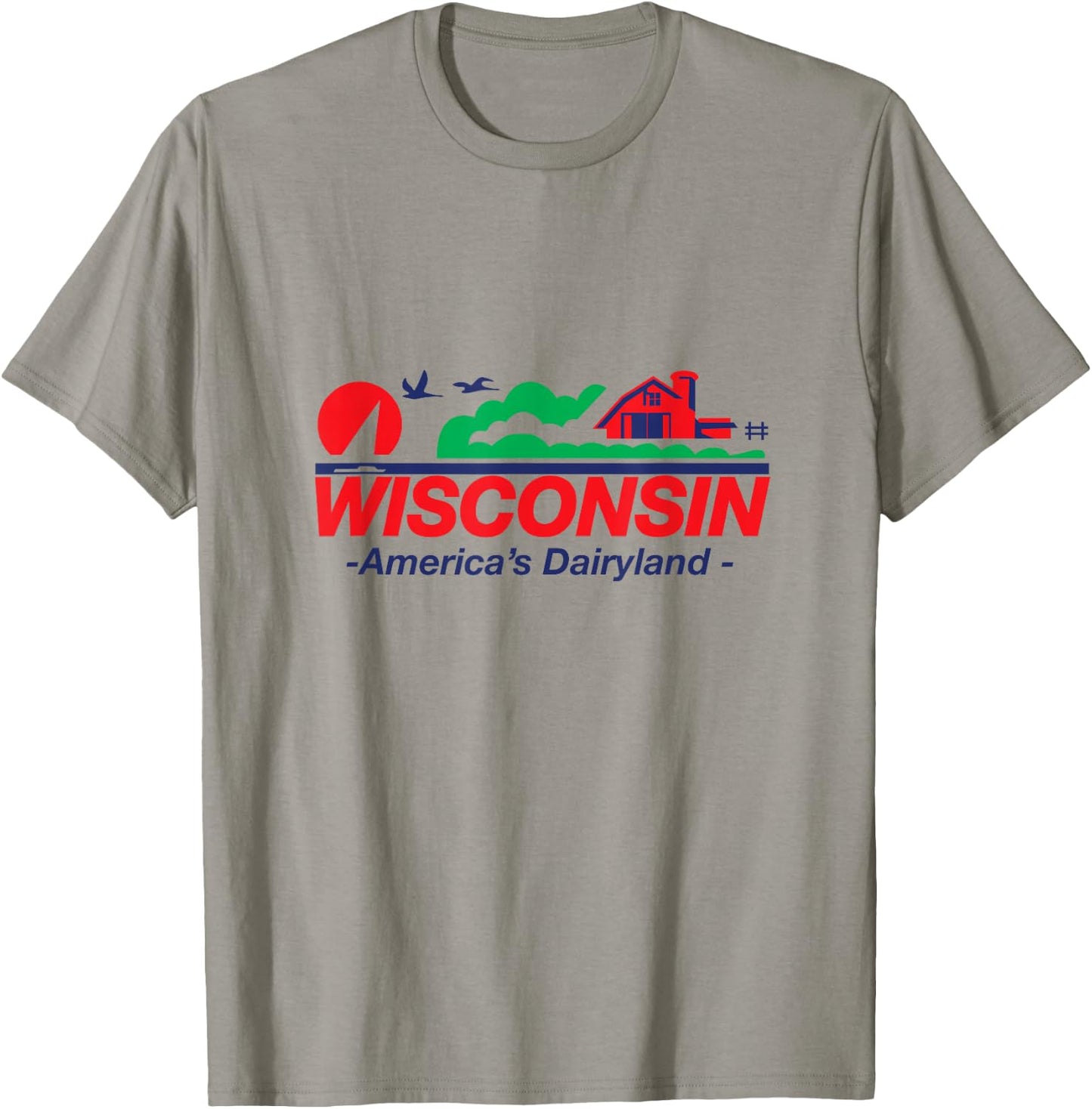 Wisconsin License Plate America's Dairyland T-Shirt - T-Shirt | Sand