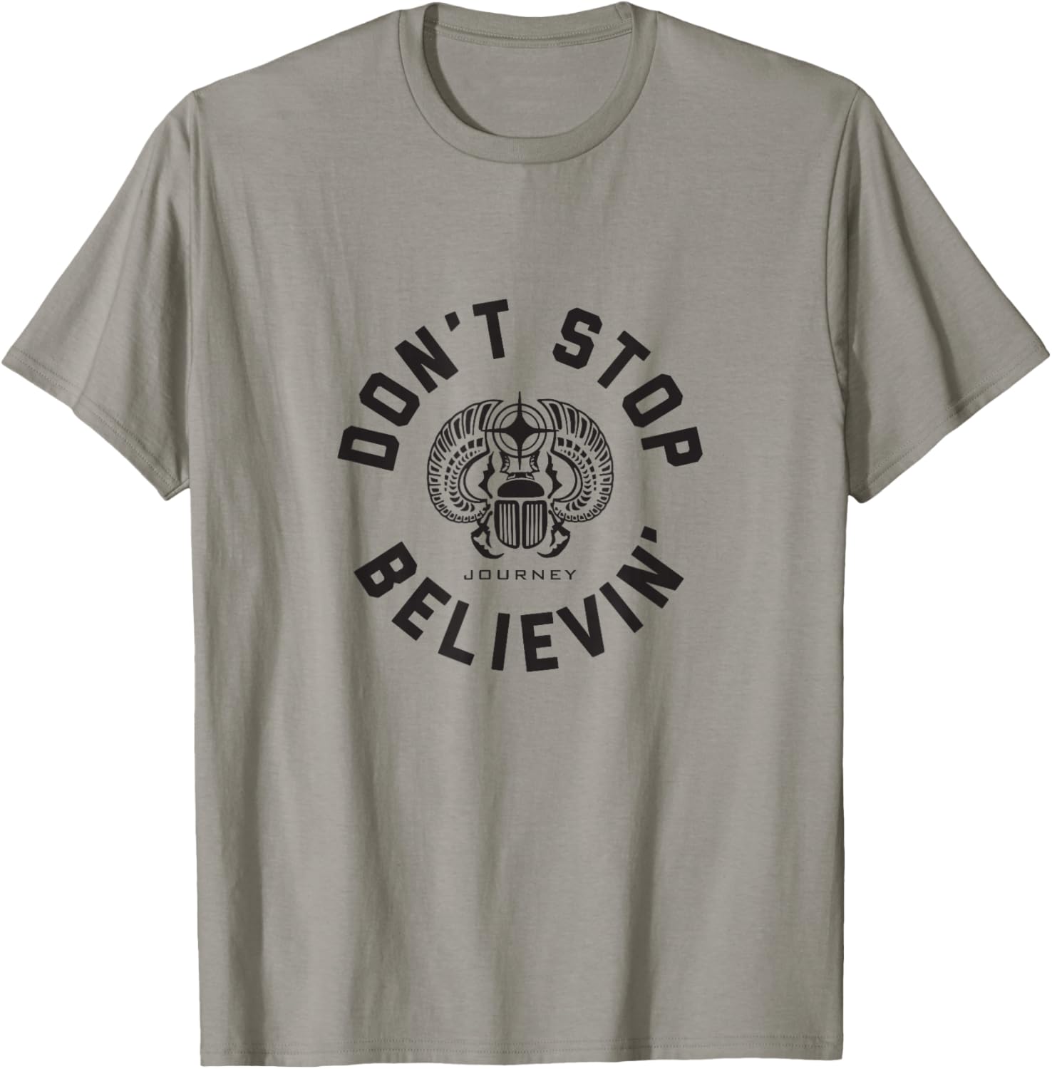 Journey Don't Stop Believin' Badge T-Shirt - T-Shirt | Sand