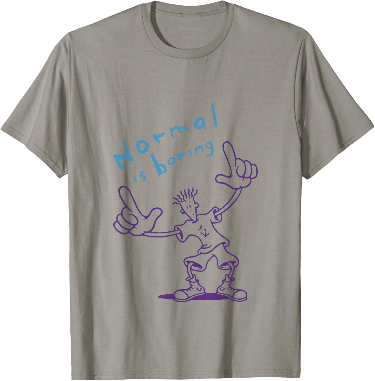 Fido Dido Points Normal Is Boring T-Shirt - T-Shirt | Sand