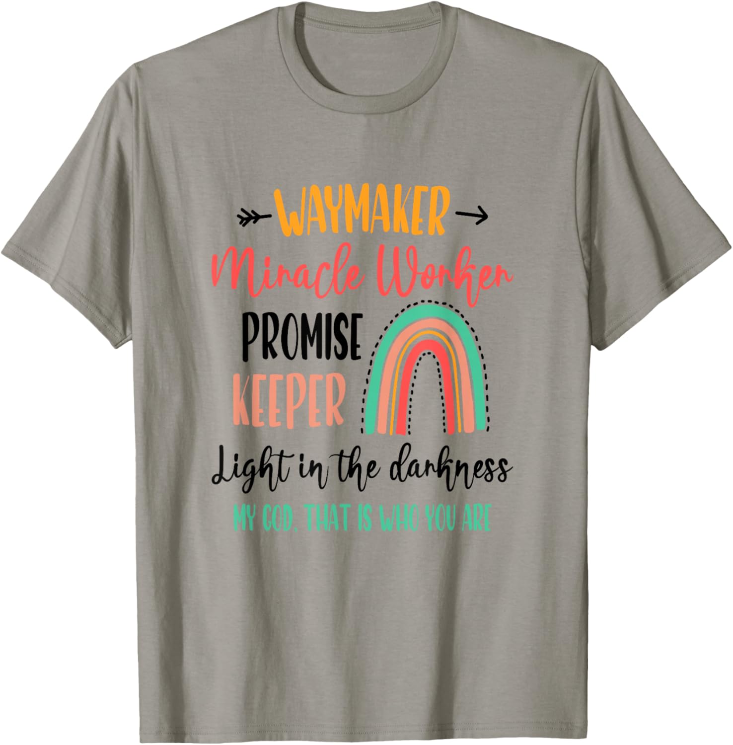 Waymaker Promise Keeper Miracle Worker Christian Kids T-Shirt - T-Shirt | Sand