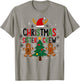 Christmas Sister Crew Holiday Gingerbread Tree Fun T-Shirt - T-Shirt | Sand
