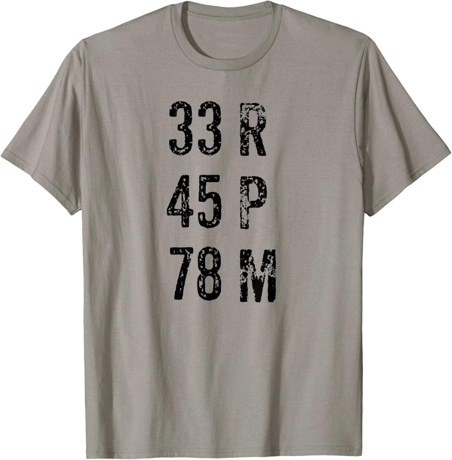 33 45 78 RPM Vinyl Record Music T-Shirt - T-Shirt | Sand