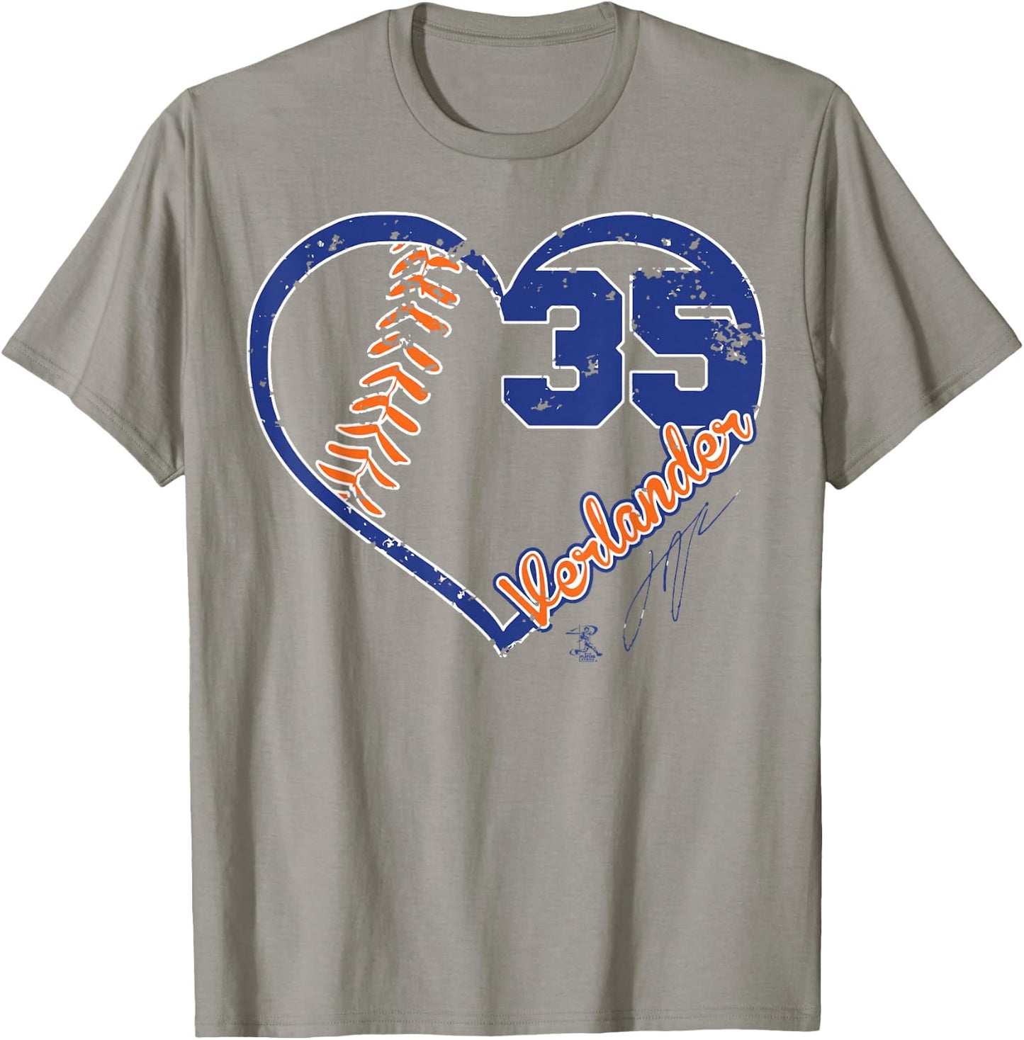 Justin Verlander Heart Team - Apparel T-Shirt - T-Shirt | Sand