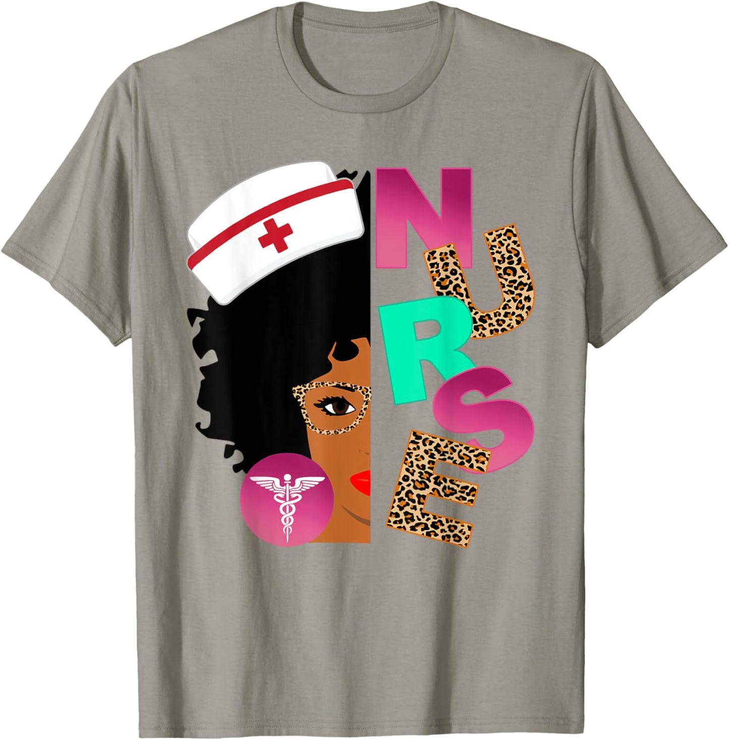 Black Strong Nurse Afro Love Melanin African American Women T-Shirt - T-Shirt | Sand