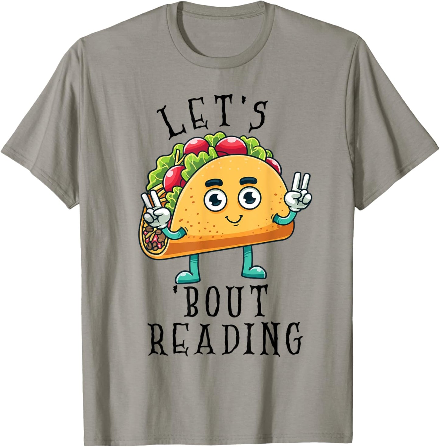 Lets Taco Bout Reading Book Lover Librarian Cinco de Mayo T-Shirt - T-Shirt | Sand
