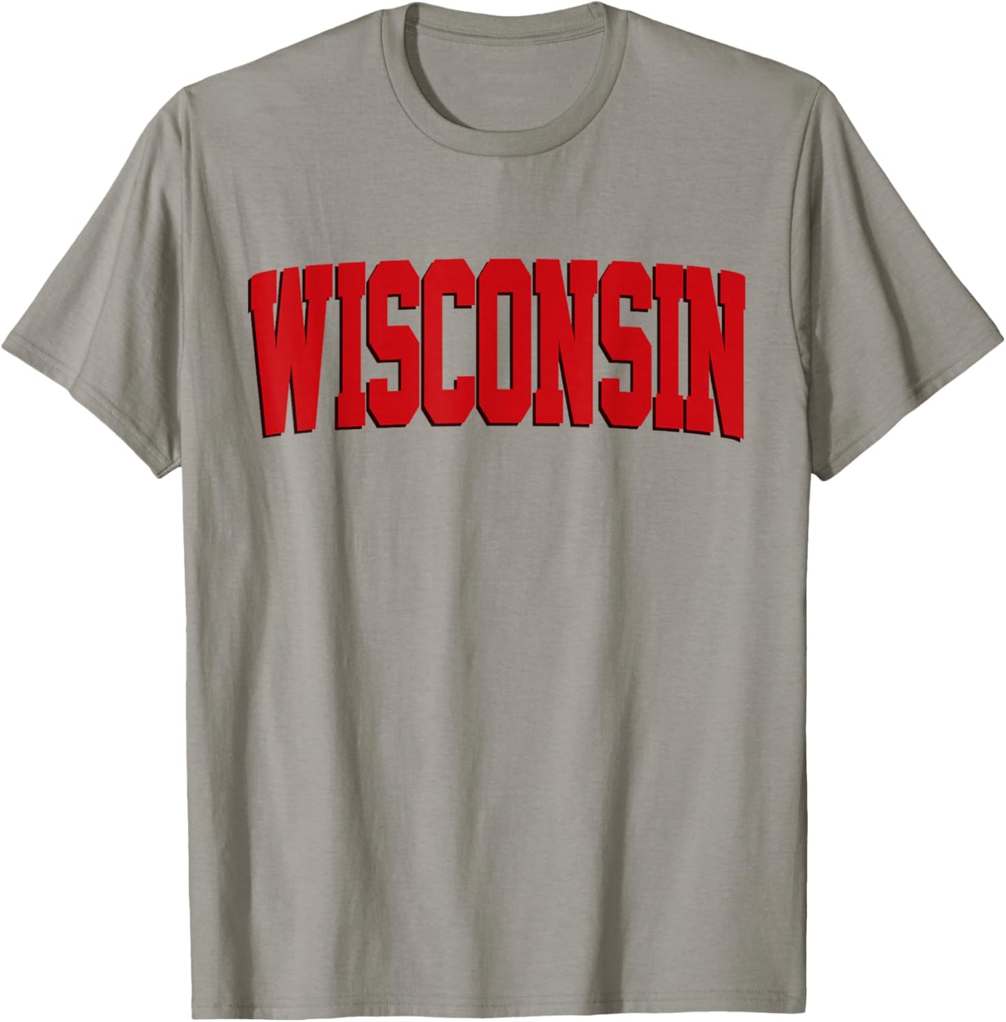 Vintage Wisconsin Wisconsin Red Retro Wisconsin T-Shirt - T-Shirt | Sand