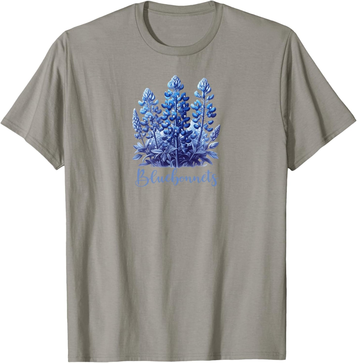 Bluebonnet Flowers T-Shirt - T-Shirt | Sand