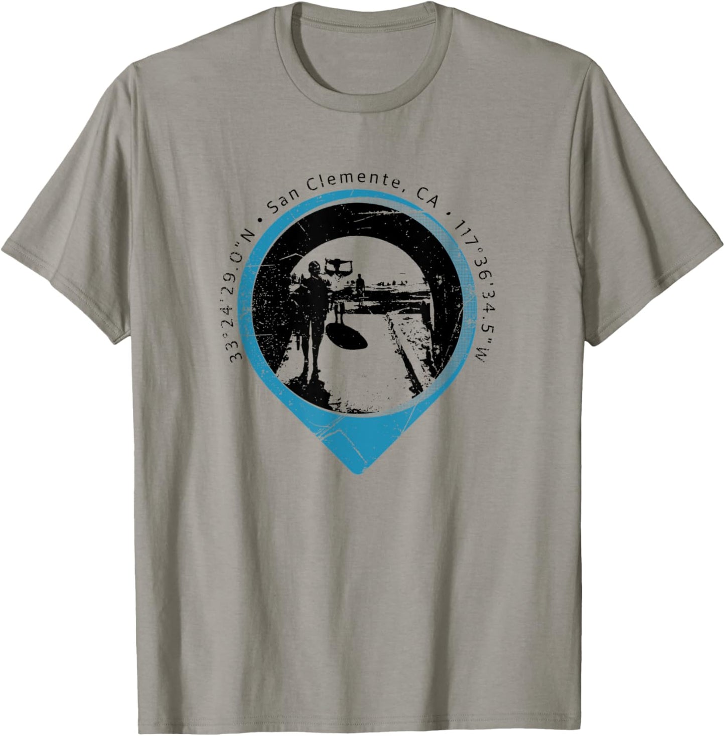 San Clemente California Beach Series - Riviera T-Shirt - T-Shirt | Sand