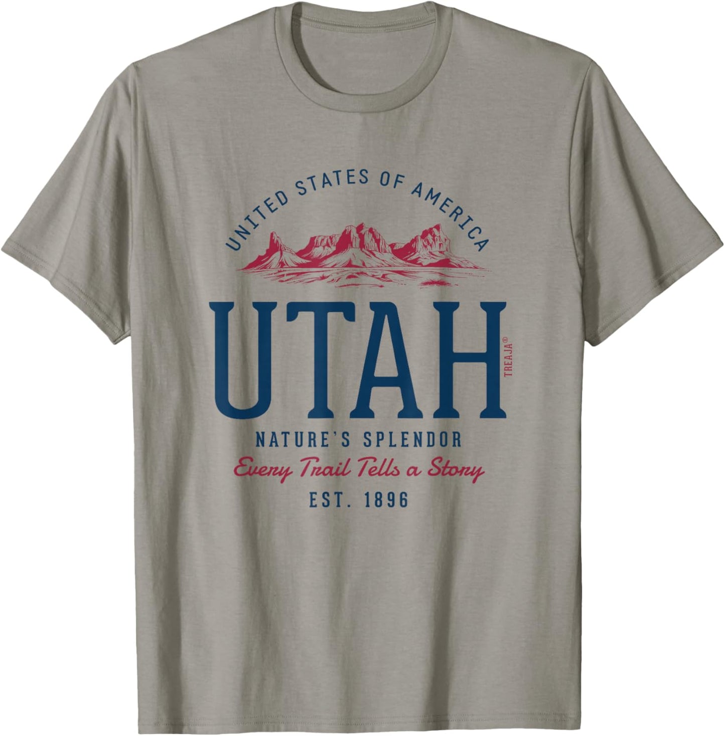 Vintage-Looking Retro Styled Utah T-Shirt - T-Shirt | Sand