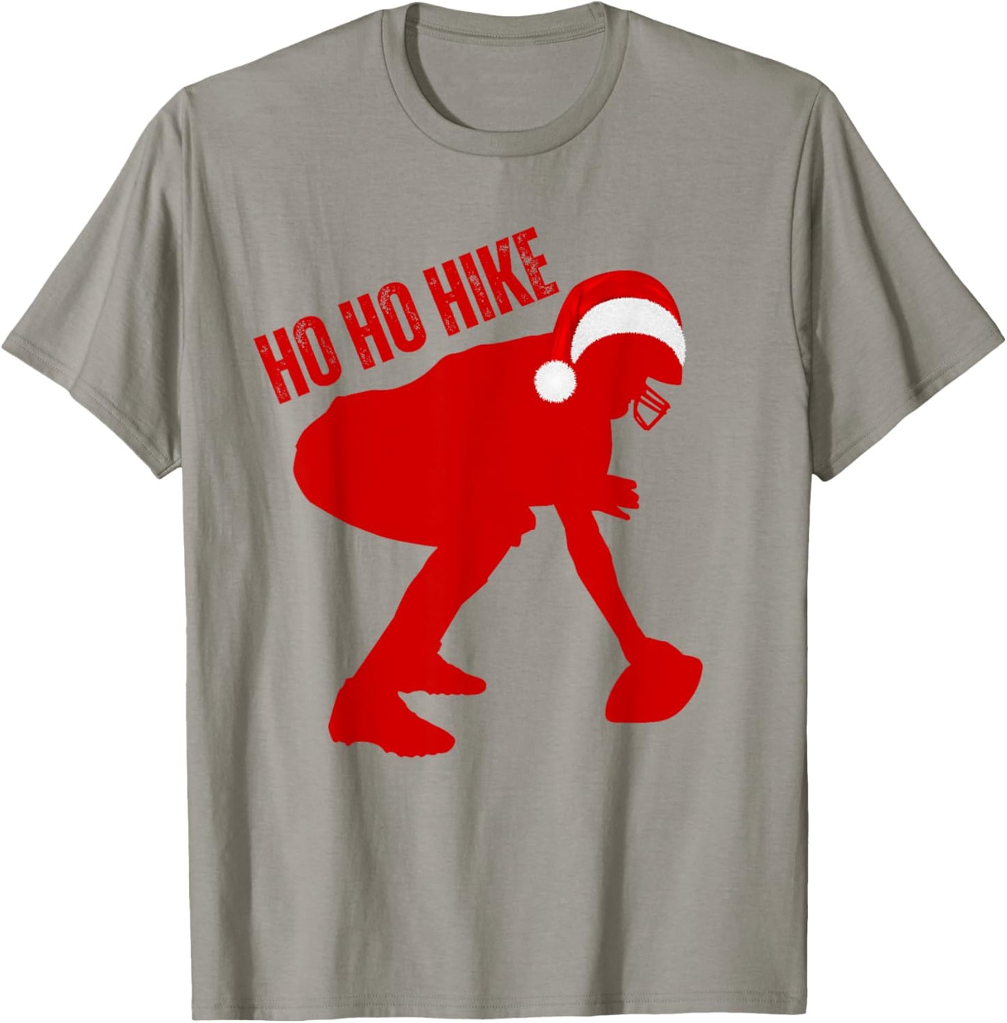 Christmas Football Center HO-HO-HIKE T-Shirt - T-Shirt | Sand