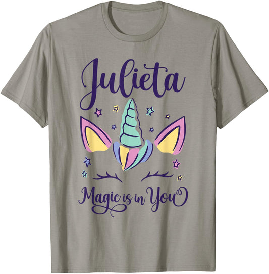 First Name Julieta Personalized I Love Julieta T-Shirt - T-Shirt | Sand