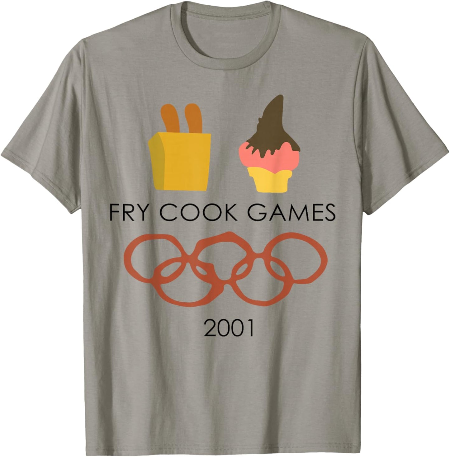 Fry Cook Games 2001 T-Shirt - T-Shirt | Sand