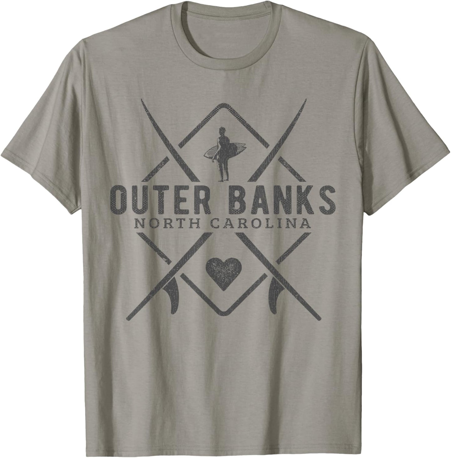 Outer Banks North Carolina Surfing Souvenir Outer Banks T-Shirt - T-Shirt | Sand